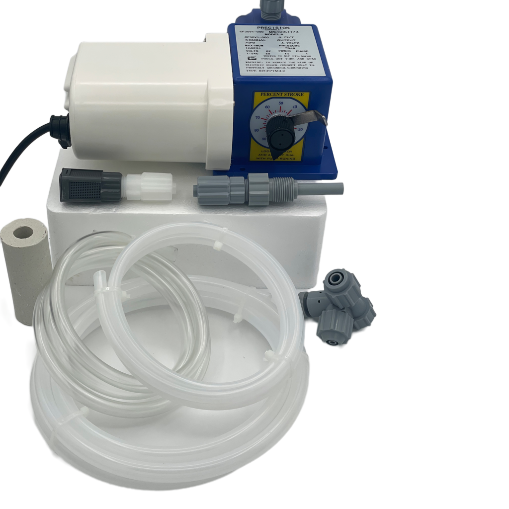 Chem Flow Mechanical Diaphragm Metering Pump - 30 Gallons Per Day - 100 PSI - 115V Plug