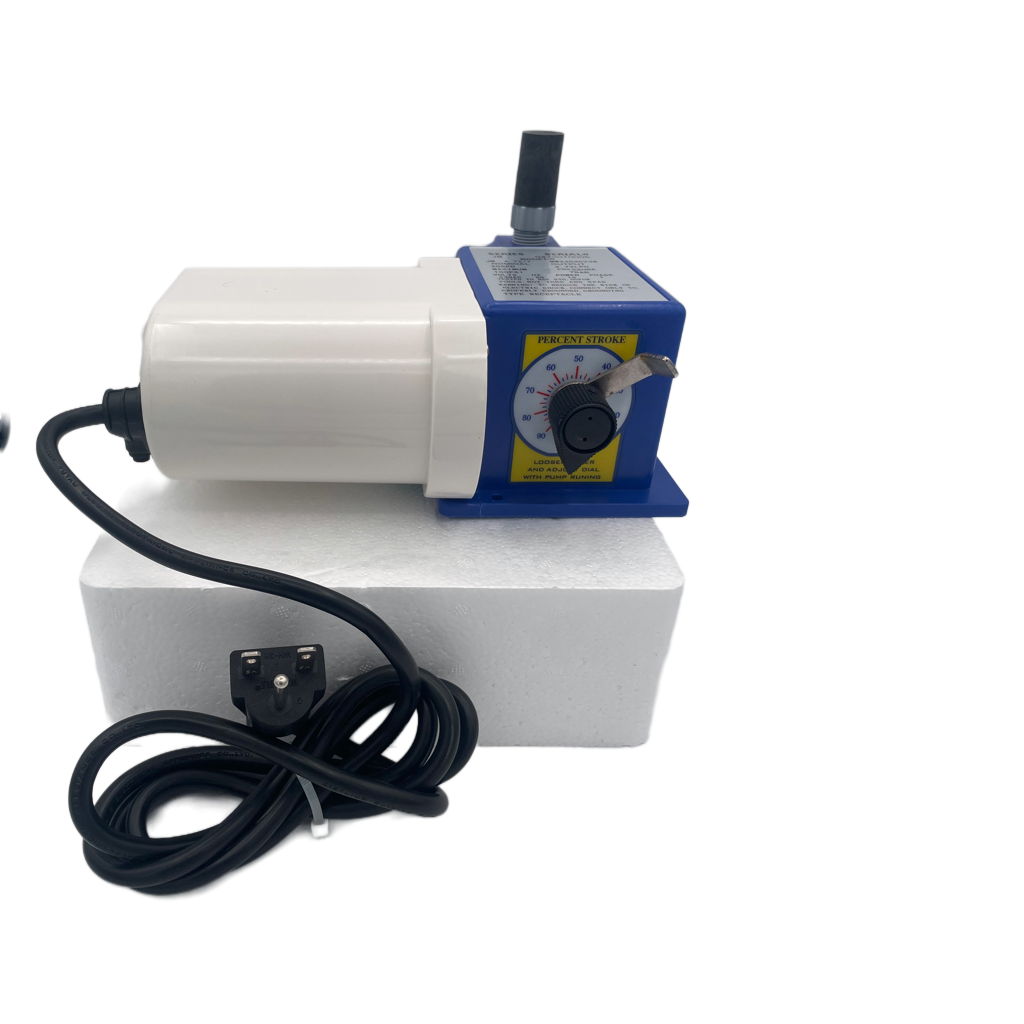 Chem Flow Mechanical Diaphragm Metering Pump - 24 Gallons Per Day - 100 PSI - 230V Plug