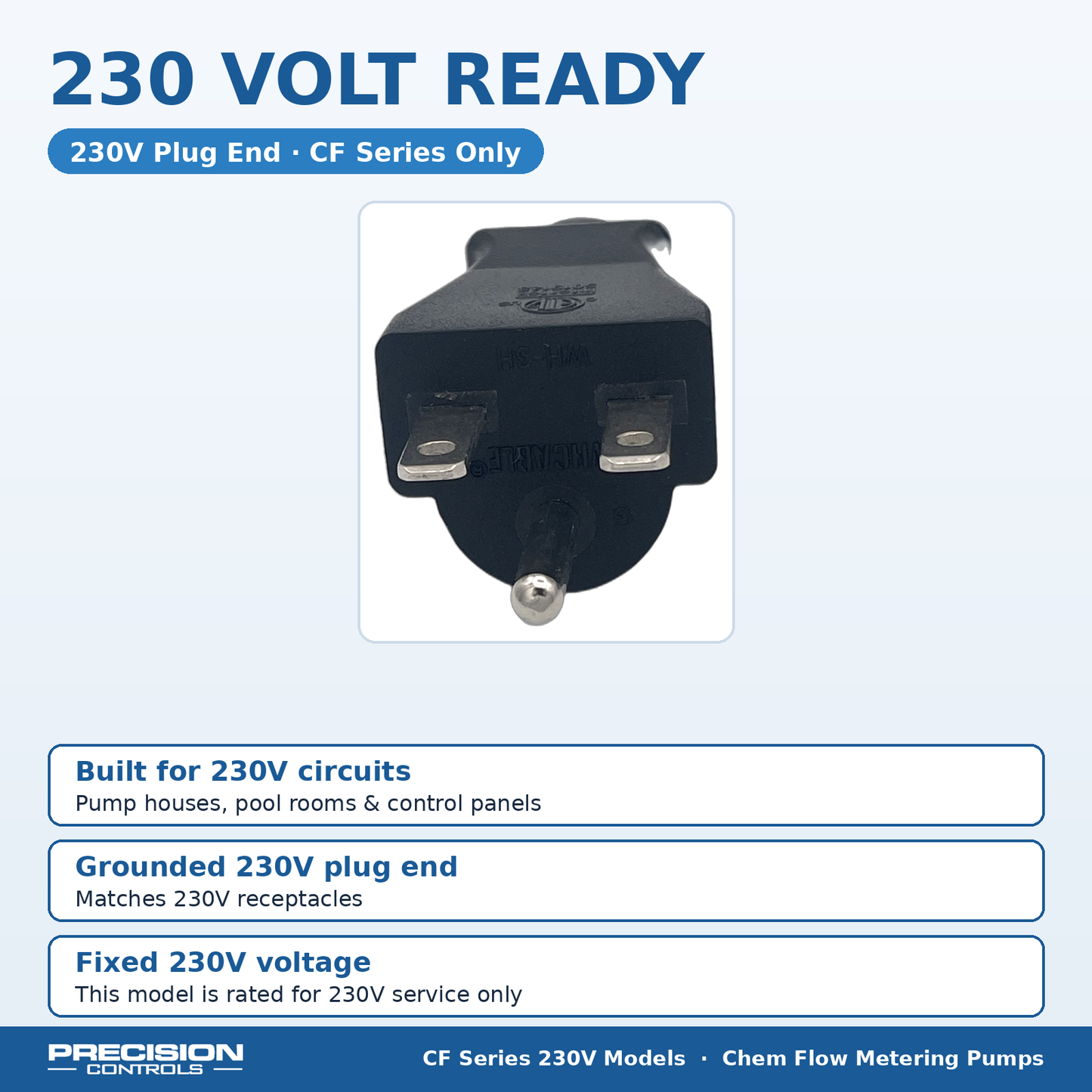 Chem Flow CF15V2 Mechanical Diaphragm Metering Pump - 15 GPD / 100 PSI - 230V
